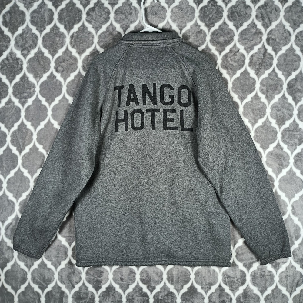 The Hundreds x Tango Hotel Jacket Men XL Grey‎ Snap Front Streetwear